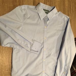Ralph Lauren Light Blue Dress Shirt Size XL